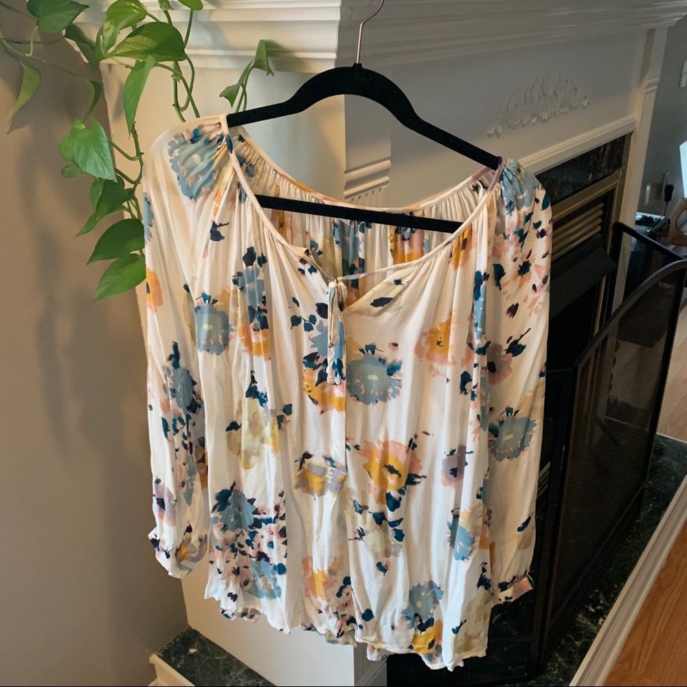 Lucky Brand Flowy top plus size 1X
